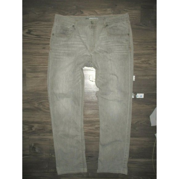 BKE Jake Straight Gray Jeans 38R Stretch - Picture 1 of 4